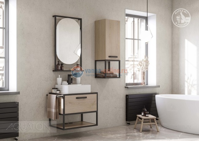 Шкаф Акватон Лофт Фабрик 1A242803LTDU0, дуб эндгрейн