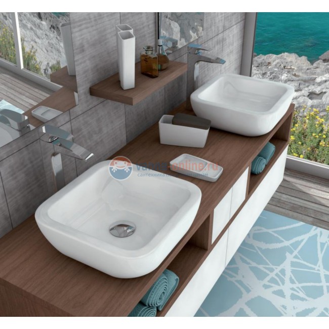 Раковина Roca Khroma 327654000 Накладная, 40 x 40 см