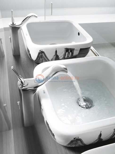 Раковина Roca Khroma 327654000 Накладная, 40 x 40 см