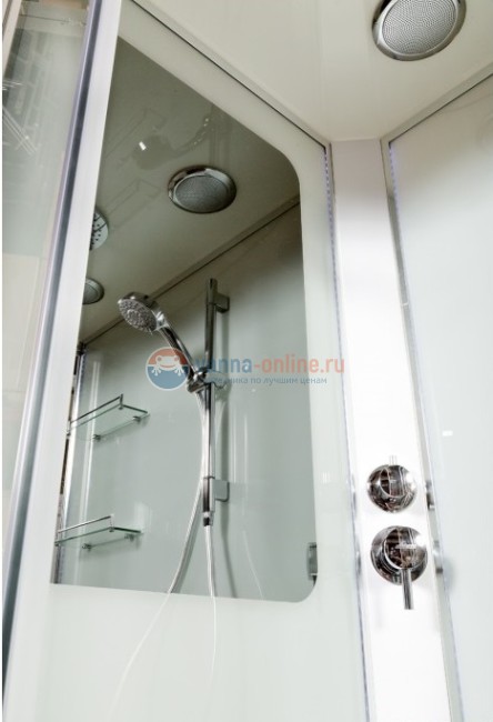 Душевая кабина Deto A 102 L/R 120 x 80 см, с крышей, Led