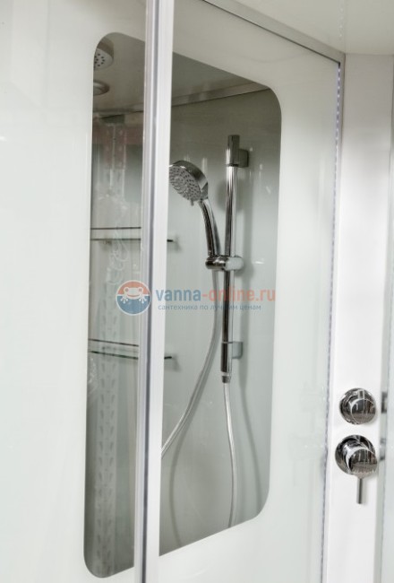 Душевая кабина Deto A 102 L/R 120 x 80 см, с крышей, Led