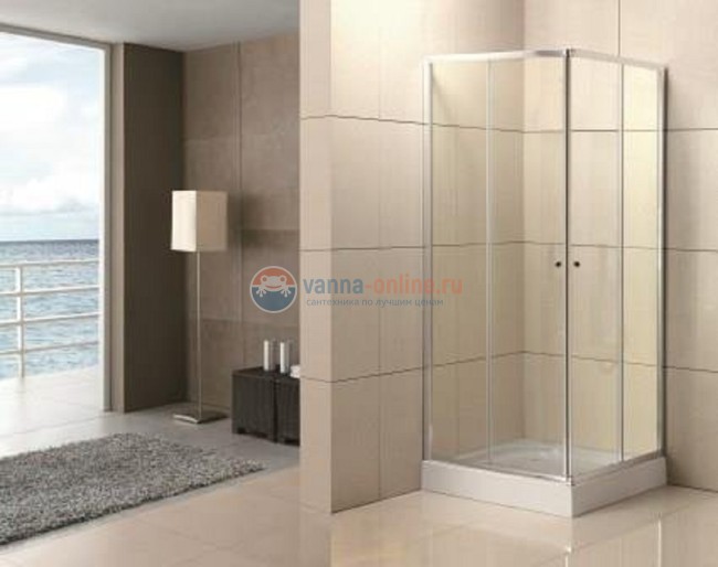 Душевой уголок BelBagno Uno UNO-195-AH-2-90/70-C-Cr, 90х70x185 см