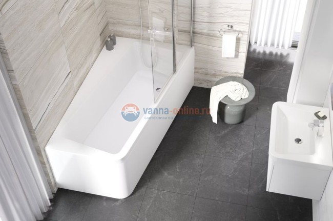 Акриловая ванна Ravak 10° угловая, правая 170 х 100 см, белая, C821000000
