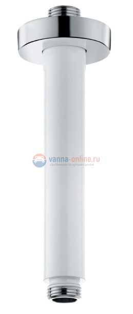 Кронштейн потолочный Kludi A-Qa 6651591-00 для душа 15 см, отражатель круглый, цвет белый