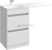 Тумба с раковиной Aqwella Form 55, FOR01052, для установки со стиральной машиной