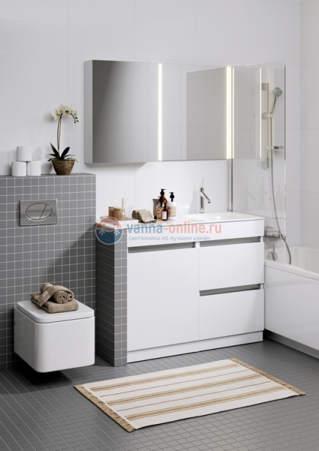 Тумба с раковиной Aqwella Form 55, FOR01052, для установки со стиральной машиной