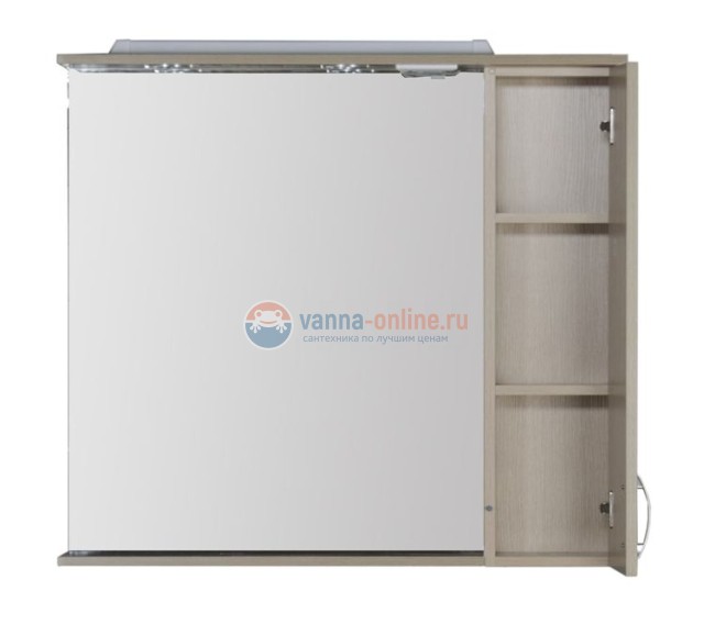 Зеркало-шкаф Aquanet Донна 100 00169184,, правый, цвет белый дуб