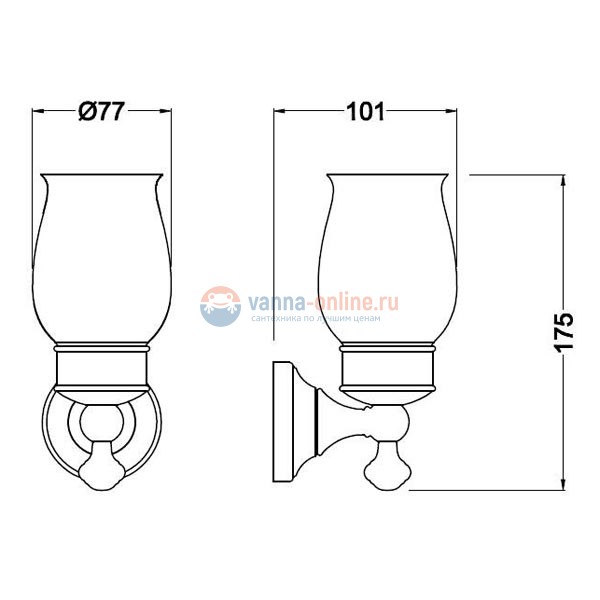 Стакан Schein Saine Gold 7053011VF Стакан Schein Saine Gold 7053011VF