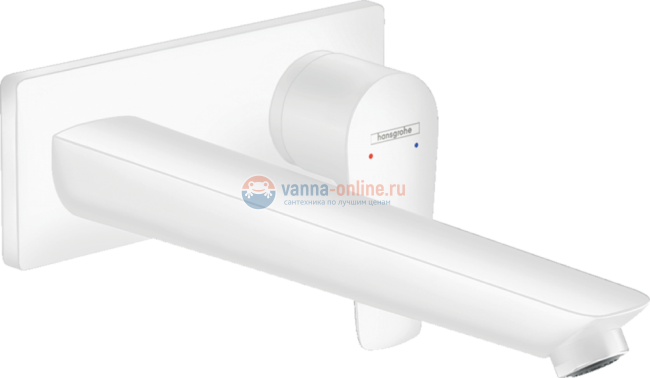 Смеситель Hansgrohe Talis E 71734700 для раковины, белый матовый Смеситель Hansgrohe Talis E 71734700 для раковины, белый матовый