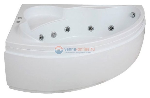Акриловая ванна Bas Лагуна 170x120 L с г/м Акриловая ванна Bas Лагуна 170x120 L с г/м