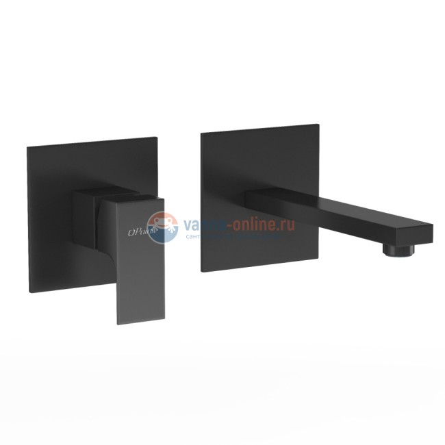 Смеситель для раковины Paini Grazia встраиваемый, черный матовый Смеситель для раковины Paini Grazia встраиваемый, черный матовый