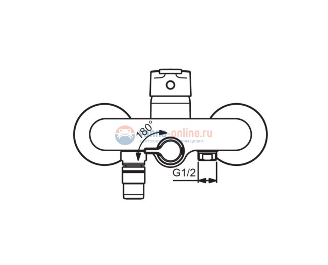 Смеситель VIDIMA Hype BA400AA для ванны и душа Смеситель VIDIMA Hype BA400AA для ванны и душа