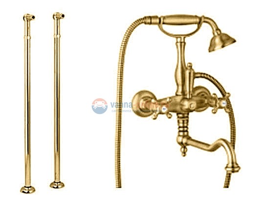 Смеситель Cezares Golf VDP2-03/24 цвет золото 24 карат Смеситель Cezares Golf VDP2-03/24 цвет золото 24 карат