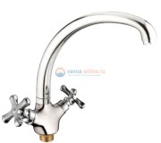 Смеситель для кухни Rush Bianki BI7650-27 высокий, хром