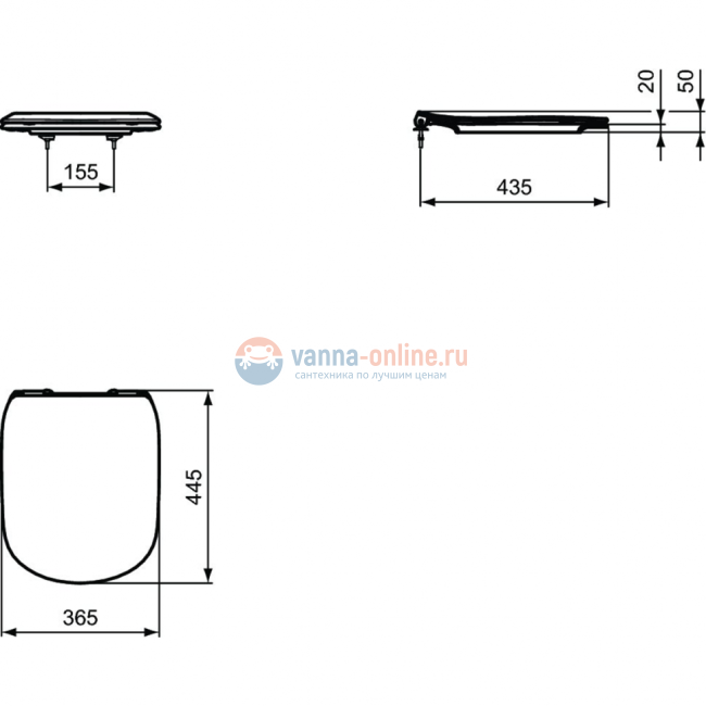 Тонкое сидение и крышка Silk White (матовый белый) Ideal Standard TESI SILK WHITE T3527V1 Тонкое сидение и крышка Silk White (матовый белый) Ideal Standard TESI SILK WHITE T3527V1