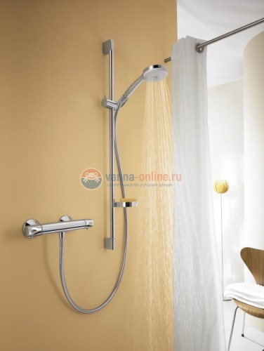 Штанга для душа Hansgrohe Unica Comfort 90 см, 26402000 Штанга для душа Hansgrohe Unica Comfort 90 см, 26402000