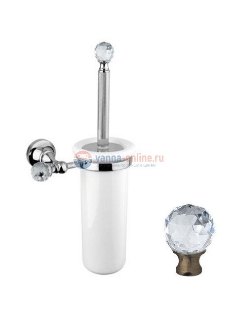 Ершик Cezares Olimp TB-02-Sw цвет бронза, ручки Swarovski Ершик Cezares Olimp TB-02-Sw цвет бронза, ручки Swarovski