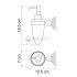Дозатор стеклянный с держателем WasserKRAFT Ammer 7099