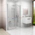 Душевая дверь в нишу Ravak CSD1-100 0QVAC100Z1, сатин/транспарент Душевая дверь в нишу Ravak CSD1-100 0QVAC100Z1, сатин/транспарент