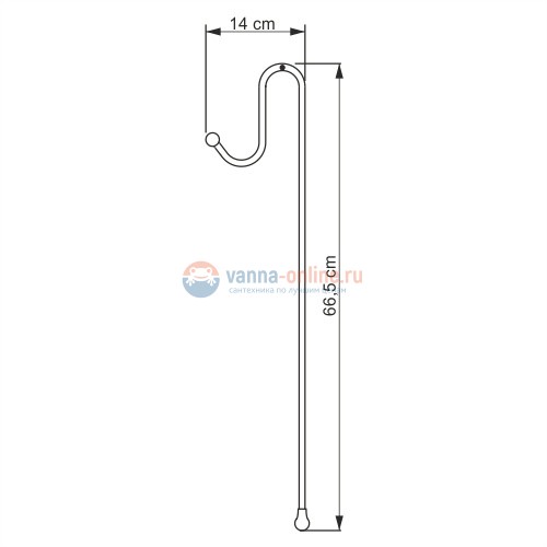 Держатели для 2-х навесных полок WasserKRAFT 1122 Держатели для 2-х навесных полок WasserKRAFT 1122