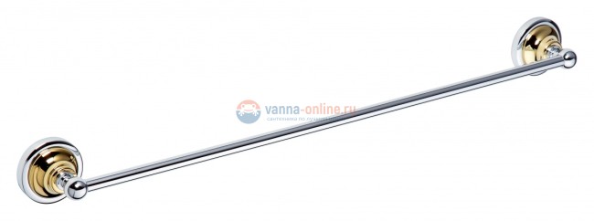 Полотенцедержатель Bemeta Retro 144204048 66.5 x 6.5 x 6.5 см, хром/золото Полотенцедержатель Bemeta Retro 144204048 66.5 x 6.5 x 6.5 см, хром/золото