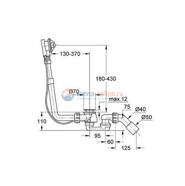 Слив-перелив Grohe Talento 28943000 Слив-перелив Grohe Talento 28943000