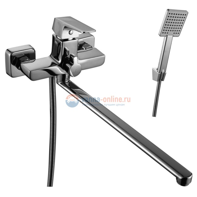 Смеситель для ванны и душа Rossinka RS36-32 с душевым гарнитуром Смеситель для ванны и душа Rossinka RS36-32 с душевым гарнитуром