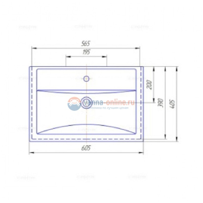 Тумба под раковину СаНта Виктория 60 NEW 700122N напольная, цвет белый