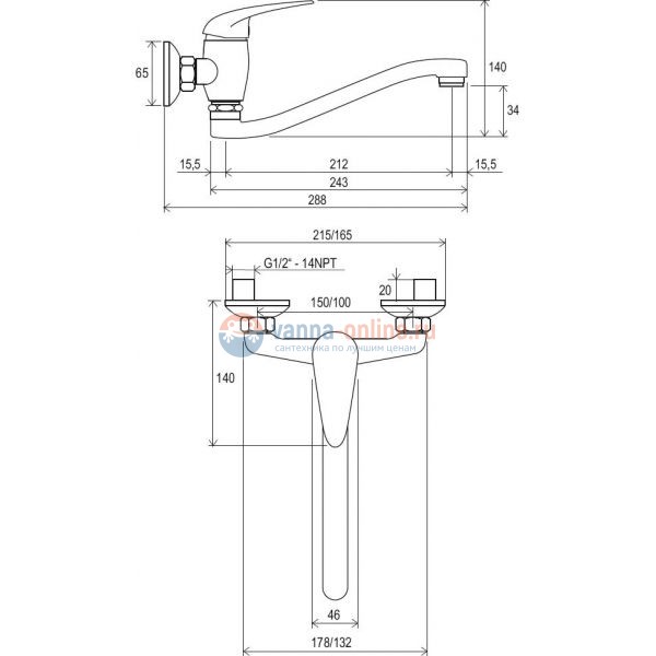 Смеситель для раковины Ravak Suzan SN 041.00/150 Смеситель для раковины Ravak Suzan SN 041.00/150