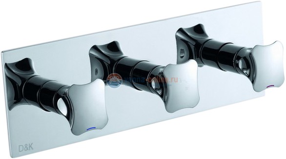 Смеситель D&K Grimm Hessen DA1384801 с внутренней частью, для ванны и душа Смеситель D&K Grimm Hessen DA1384801 с внутренней частью, для ванны и душа