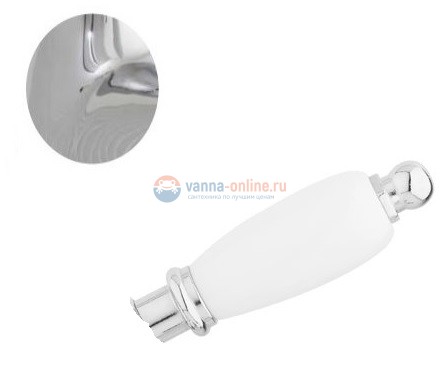 Гигиенический душ Cezares FIRST-KS-01-Bi, хром, ручка белая