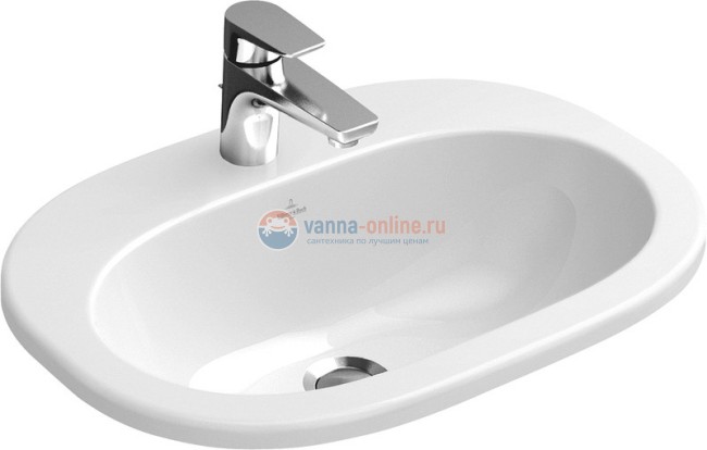 Раковина Villeroy&Boch O.novo, 4161 5601, 56*40,5 см, врезная Раковина Villeroy&Boch O.novo, 4161 5601, 56*40,5 см, врезная