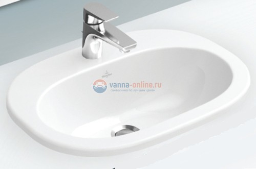Раковина Villeroy&Boch O.novo, 4161 5601, 56*40,5 см, врезная Раковина Villeroy&Boch O.novo, 4161 5601, 56*40,5 см, врезная