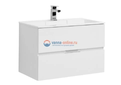 Тумба под раковину Aquanet Алвита 80 235339, цвет белый