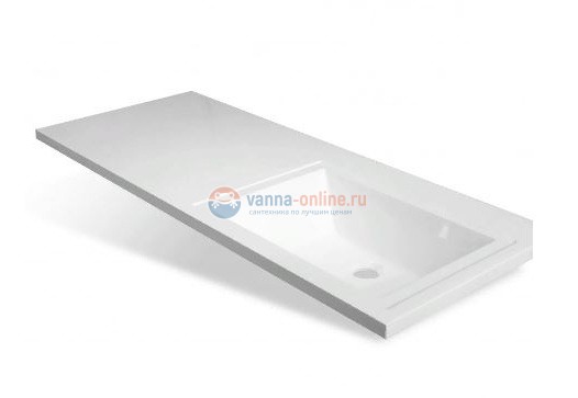 Раковина Эстет Даллас 115 ФР-00001937, правая, 115.2 х 48.2 х 14.5 см