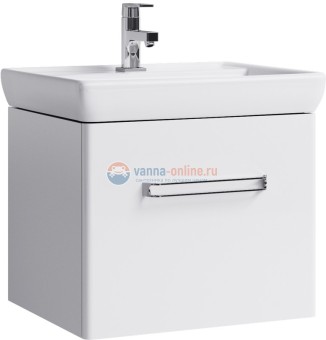 Тумба под раковину Aqwella Нео 60, подвесная, белый, Neo.01.06/1