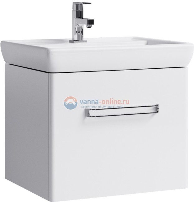 Тумба под раковину Aqwella Нео 60, подвесная, белый, Neo.01.06/1