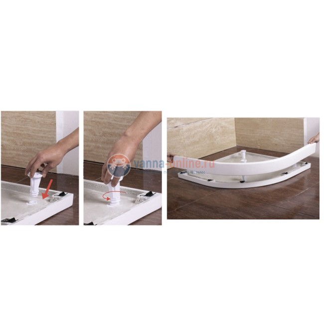 Экран RGW N-41 для поддона RGW GWS-41 левый 90 х 120х 3,5 см