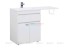 Тумба с раковиной Aquanet Токио 68 00237746 (напольная, 1 ящик, 2 дверцы), цвет белый