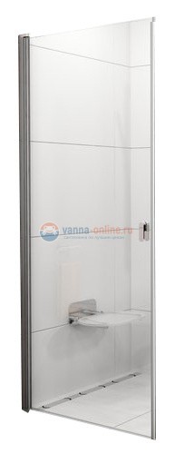 Душевая дверь Ravak CRV1-100 1QVA0U01Z1 профиль сатин, стекло прозрачное