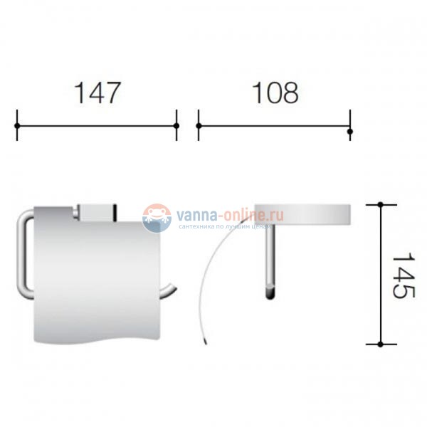 Бумагодержатель Schein Swing 326B