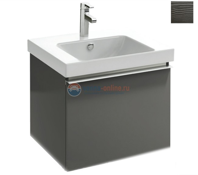 Тумба под раковину Jacob Delafon ODEON UP черное дерево 60x45