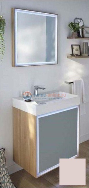 Зеркало Jacob Delafon Rythmik Pure 65 см EB1772-M78 матовый лак пыльная роза