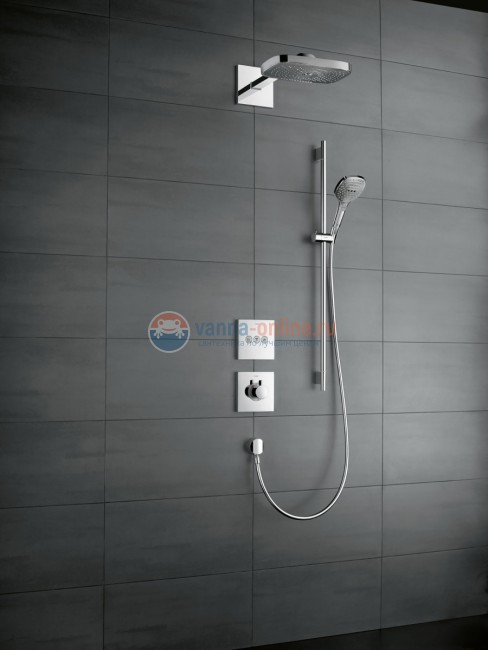 Переключатель потоков Hansgrohe 15764000 Shower Select скрытого монтажа, на 3 потребителя