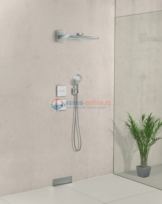 Переключатель потоков Hansgrohe 15764000 Shower Select скрытого монтажа, на 3 потребителя