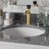 Смеситель для раковины Domus без донного клапана, матовое золото PVD
