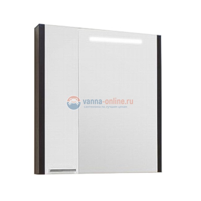 Зеркальный шкаф Акватон Брайтон 100, 1A176702BR500, левый, венге Зеркальный шкаф Акватон Брайтон 100, 1A176702BR500, левый, венге