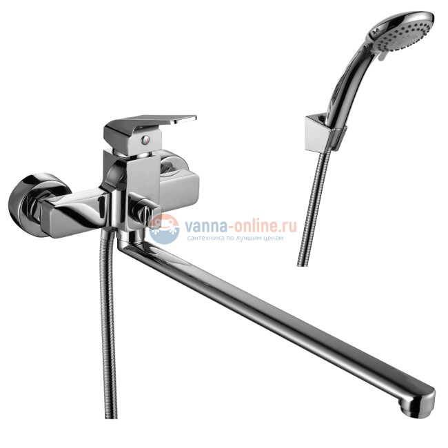 Смеситель для ванны и душа Rossinka RS37-32 с душевым гарнитуром Смеситель для ванны и душа Rossinka RS37-32 с душевым гарнитуром