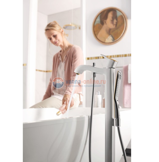 Смеситель Hansgrohe Metropol Classic 31445090 для ванны, хром/золото Смеситель Hansgrohe Metropol Classic 31445090 для ванны, хром/золото