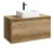 Тумба с раковиной Aqwella Mobi 100 см, фасад дуб балтийский, корпус дуб балтийский  (MOB0710DB/MOB0110DB/У18293)
